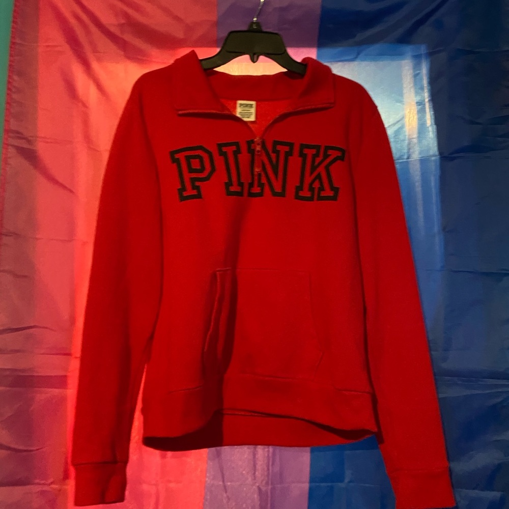 ON HOLD Vs pink quarter zip